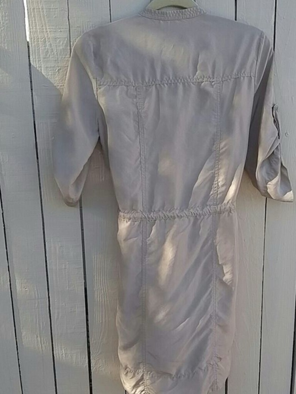 Light Gray Women's Utility Shirt Dress - Unbranded